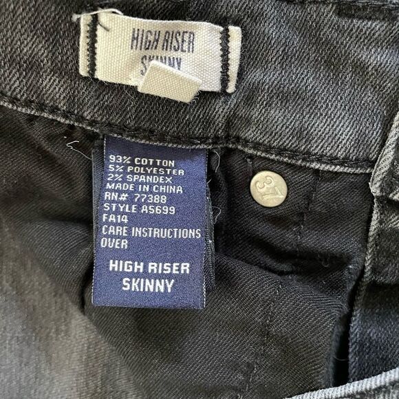 MADEWEL HIGH RISER SKINNY BLACK JEANS SIZE 26 - Picture 10 of 11